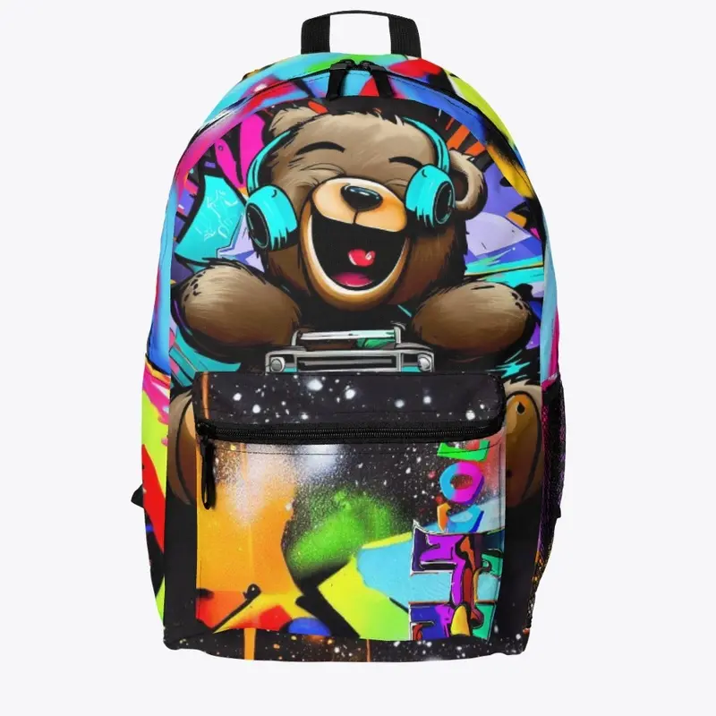 Graffiti Bear Backpack