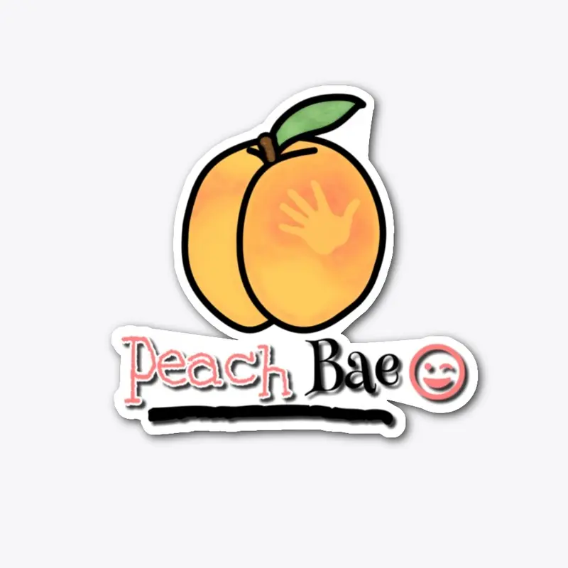 Peach Bae Sticker